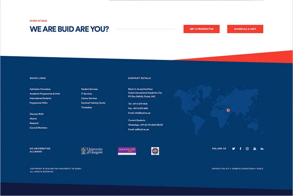 BUiD university website design - view 8