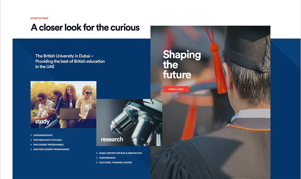BUiD university website design - view 5