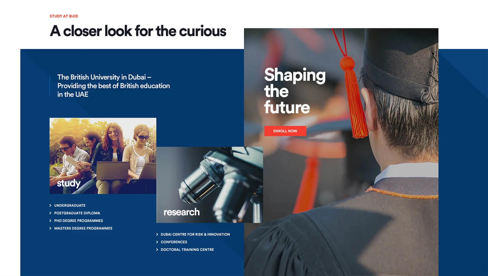 BUiD university website design - view 13