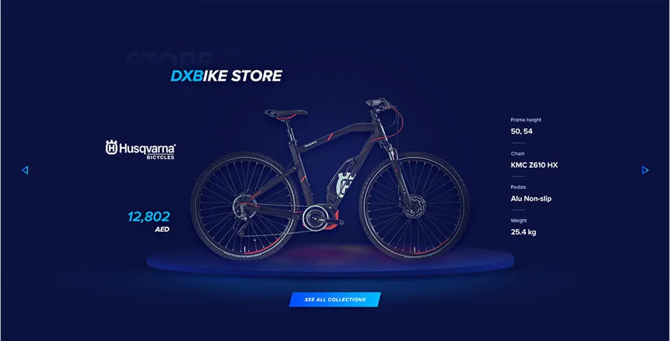 DX Bikes online store design - view 8