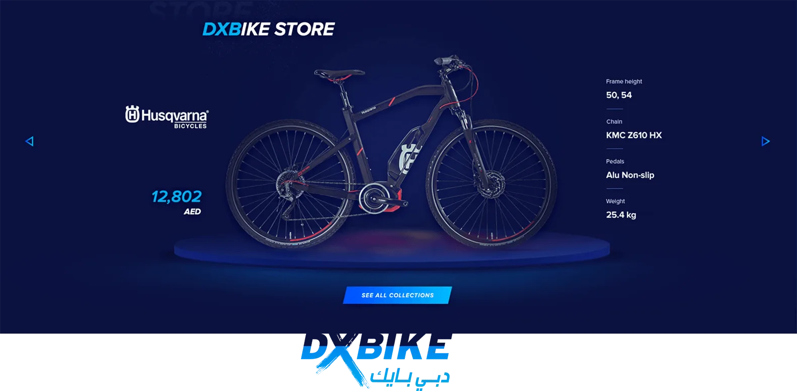 DX Bikes online store design - view 13